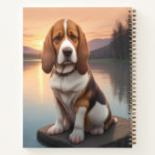 Basset Hound by Lake ノートブック (裏面)