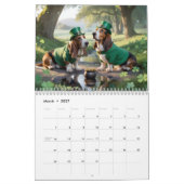 Basset Hound Calendar カレンダー (3月 2027)