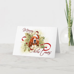 Basset Hound Christmas Cards シーズンカード