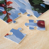 Basset Hound Christmas Lighthouse Holiday ジグソーパズル (側面)