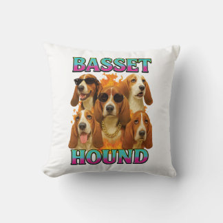Basset Hound Copy クッション