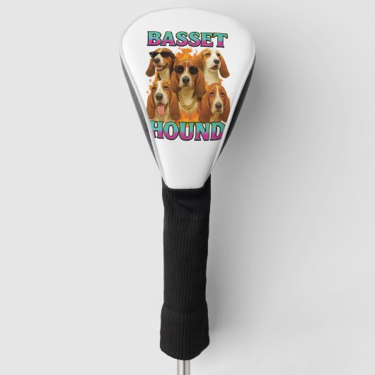 Basset Hound Copy ゴルフヘッドカバー (正面)