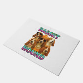 Basset Hound Copy ドアマット (アングル)