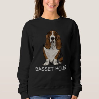 Basset Hound Crazy Dog スウェットシャツ