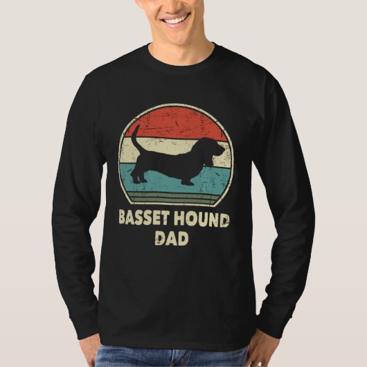 Basset Hound Dad Dog   For Men Basset Hound Daddy Tシャツ (正面)