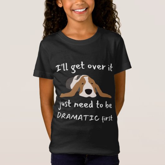 Basset Hound Dog私は私が必要とするだけ取得する Tシャツ (正面)