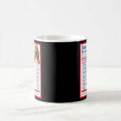 Basset Hound Dog飼い主の栄養おもしろい事実 コーヒーマグカップ (中央)