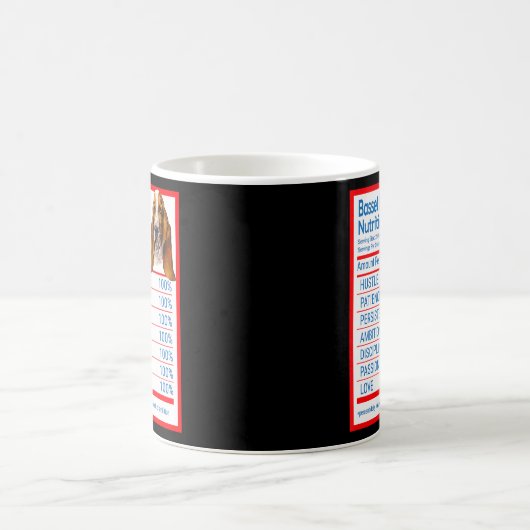 Basset Hound Dog飼い主の栄養おもしろい事実 コーヒーマグカップ (中央)