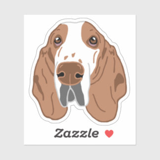 Basset Hound Dog Mom Mug シール