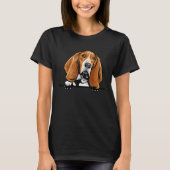 Basset Hound Dog Tシャツ (正面)