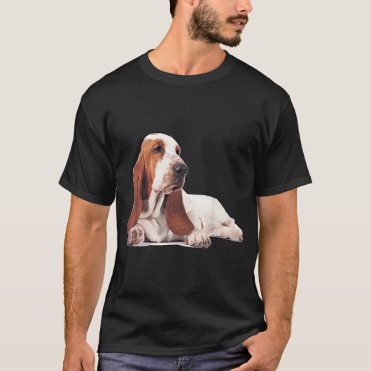 Basset Hound Dog T Shirt I Love Like Basset Hound Tシャツ (正面)