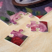 Basset Hound Dog Valentine's Day  ジグソーパズル (側面)