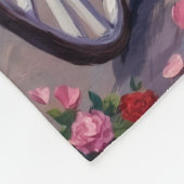 Basset Hound Dog Valentine's Day  フリースブランケット (角)