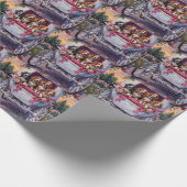 Basset Hound Dog Valentine's Day  ラッピングペーパー (角)