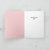 Basset Hound Dog You Make My Tail Wag Card シーズンカード (内部)