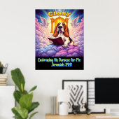 Basset Hound Embracing His Purpose For Me ポスター (ホームオフィス)