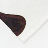 Basset Hound in PJs with teddy bear フリースブランケット (角)