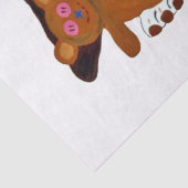 Basset Hound in PJs with teddy bear 薄葉紙 (詳細)