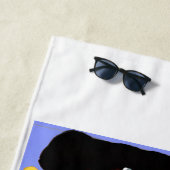 Basset Hound Lifeguard ビーチタオル (インサイチュ)