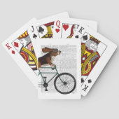 Basset Hound on Bicycle トランプ (裏面)