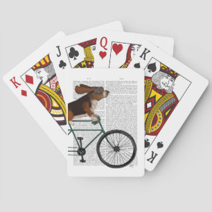 Basset Hound on Bicycle トランプ