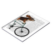 Basset Hound on Bicycle ノートブック (左側)