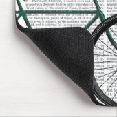 Basset Hound on Bicycle マウスパッド (コーナー)