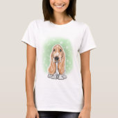 Basset Hound Tシャツ (正面)