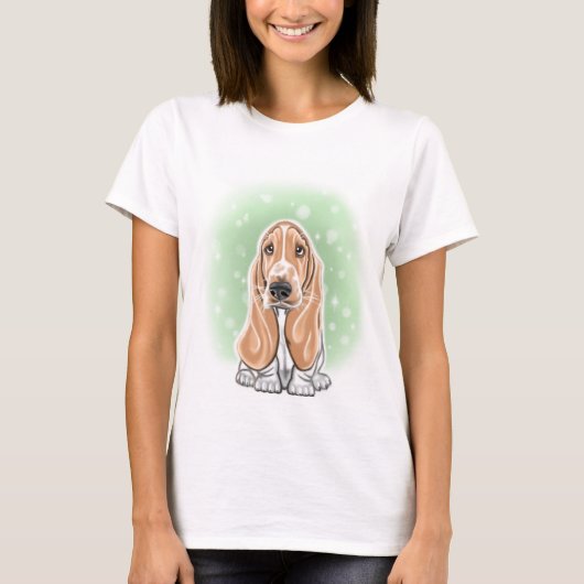 Basset Hound Tシャツ (正面)