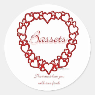 Basset Hound True Love – ステッカー