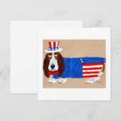 Basset Hound Uncle Sam 案内状 (正面/裏面)