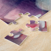 Basset hound watercolor portrait ジグソーパズル (側面)