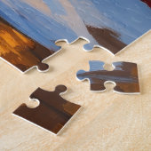 Basset Hound With Christmas Lights Holiday  ジグソーパズル (側面)