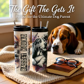 Basset Hound's Grayscaleフローラスヌーズ タンブラー