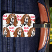 Basset Mom Dog Breed Pattern ラゲッジタグ