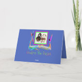 Basset onおもしろい新学期カード（Apple搭載） カード (裏面)