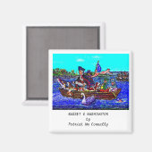 BASSET & WASHINGTONマグネット マグネット (正面/裏面)