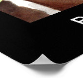 Basset Watercolor ポスター (角)