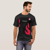 BASSICで名前を表示したB&Rカラー表示 Tシャツ (正面フル)