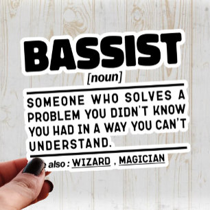bassist名詞定義ベースギタープレークールヤー シール