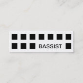 BASSIST(マスモダンク)ミニ名刺 スキニー名刺 (正面)
