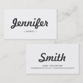 Bassist – 簡潔スタイリッシュなシンプル 名刺 (正面/裏面)