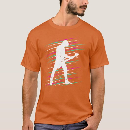 Bassist Bass Guitar Musical Instrument Band Rock f Tシャツ (正面)