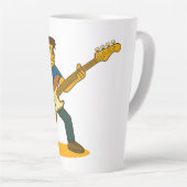 Bassist on Coffee cup カフェラテマグ (右アングル)