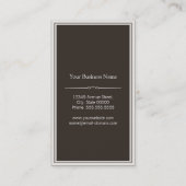 Bassist - Woodテクススタイリッシュチャ 名刺 (裏面)