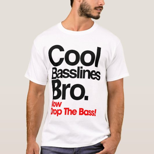 BasslinesクールなBroのTシャツ Tシャツ (正面)