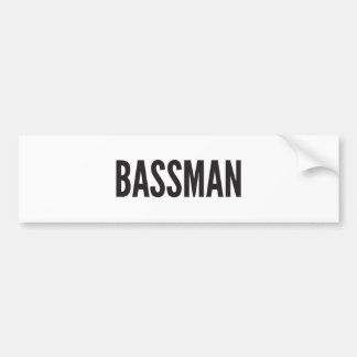 Bassmanのステッカー バンパーステッカー