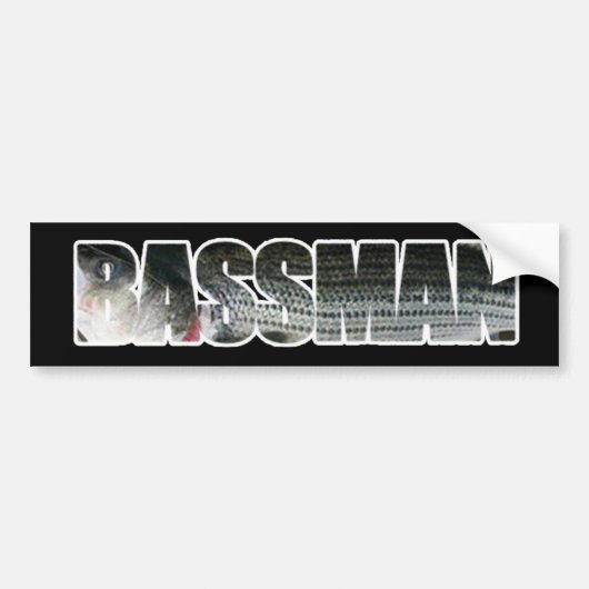 Bassmanのバンパーステッカーの暗闇 バンパーステッカー (正面)
