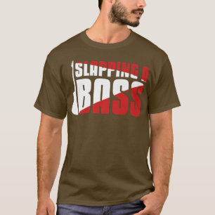 BassMusic Bassギターギタリストのスラッピング Tシャツ