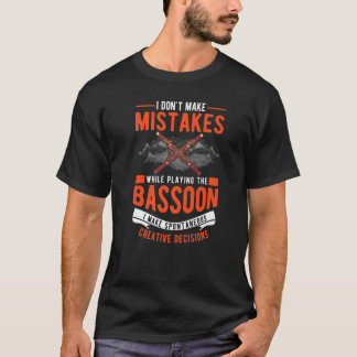 Bassoonクリエイティブ決定版BassoonプレイヤーBassooni Tシャツ